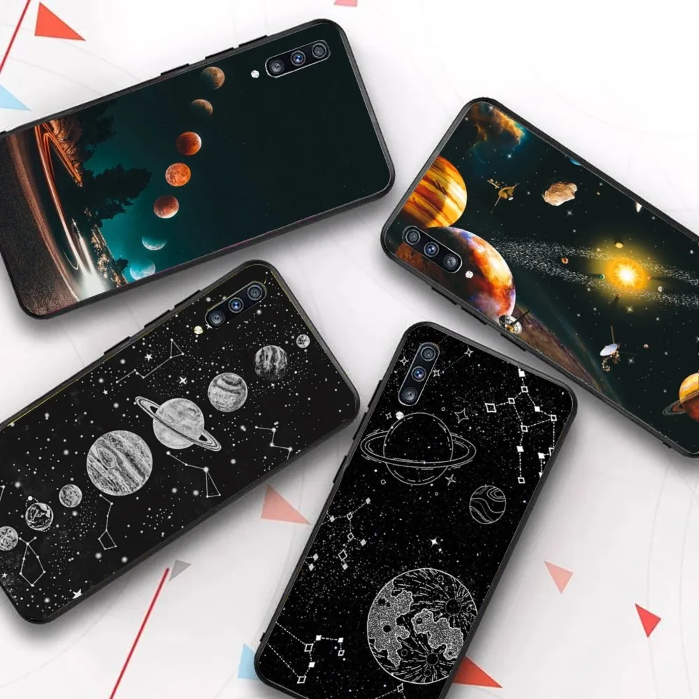 

Space Planet Moon Phone Case For Samsung A 13 21 30 31 32 51 52 53 70 for Huawei Honor 50 60 70 for OPPO vivo
