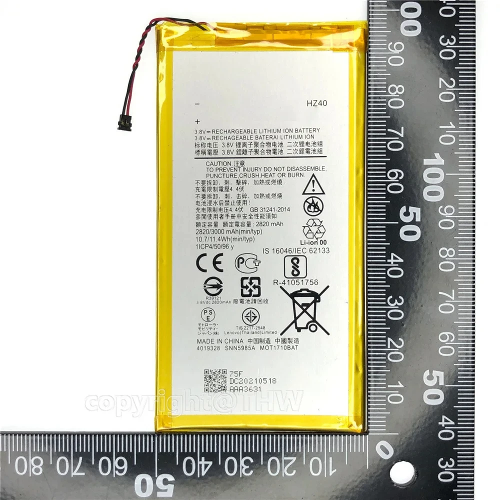 Новый оригинальный аккумулятор HZ40 для Motorola MOTO Z2 Play XT1710-08 XT1710 XT1710-06 XT1710-11