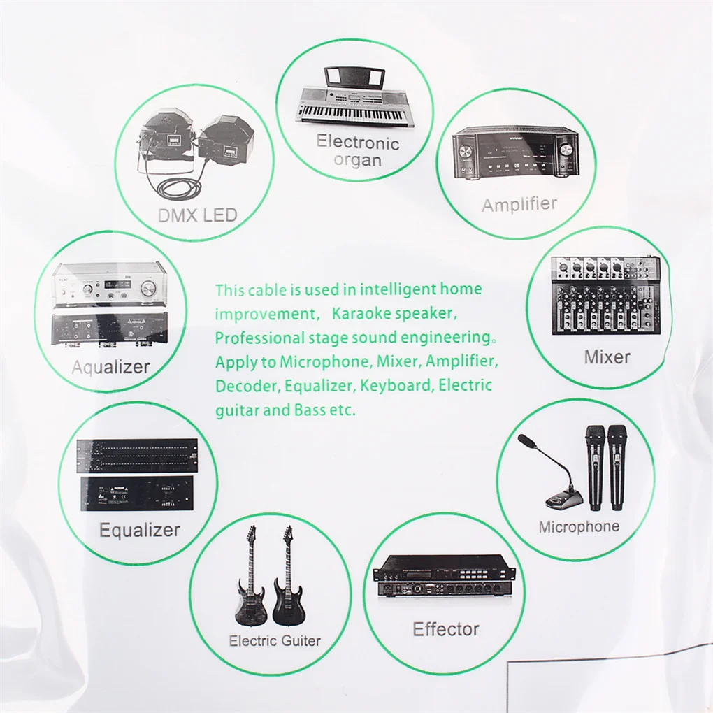 

Guitar Cable 6.3mm Electronic Stringed Instrument Link Connection Audio Cord Household Outdoor Playing Accessory