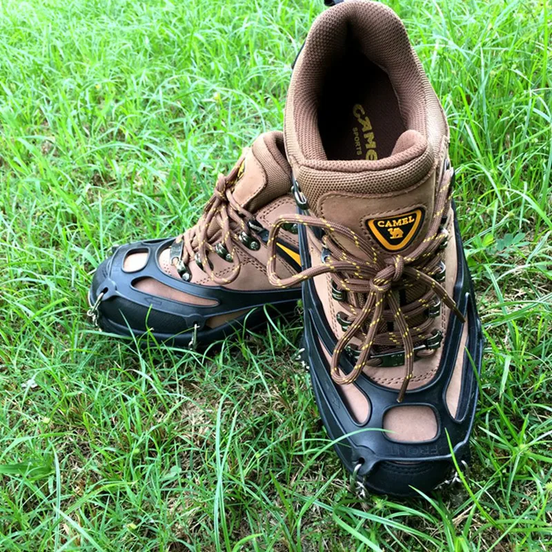 8 Teeth Climbing Crampons For Outdoor Winter Walk Ice Fishing Snow Shoes Antiskid Shoes Manganese Steel Shoe Covers Accessories