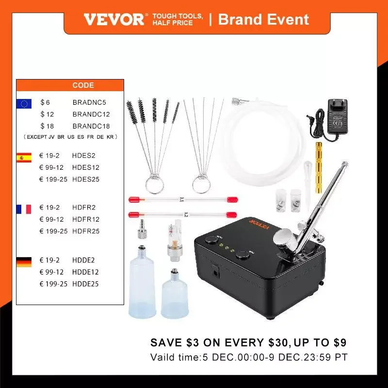 

Новый Аэрограф Двойного действия с 30 фунтов на квадратный дюйм, автоматический старт/остановка высокого давления, компрессор для покраски ...