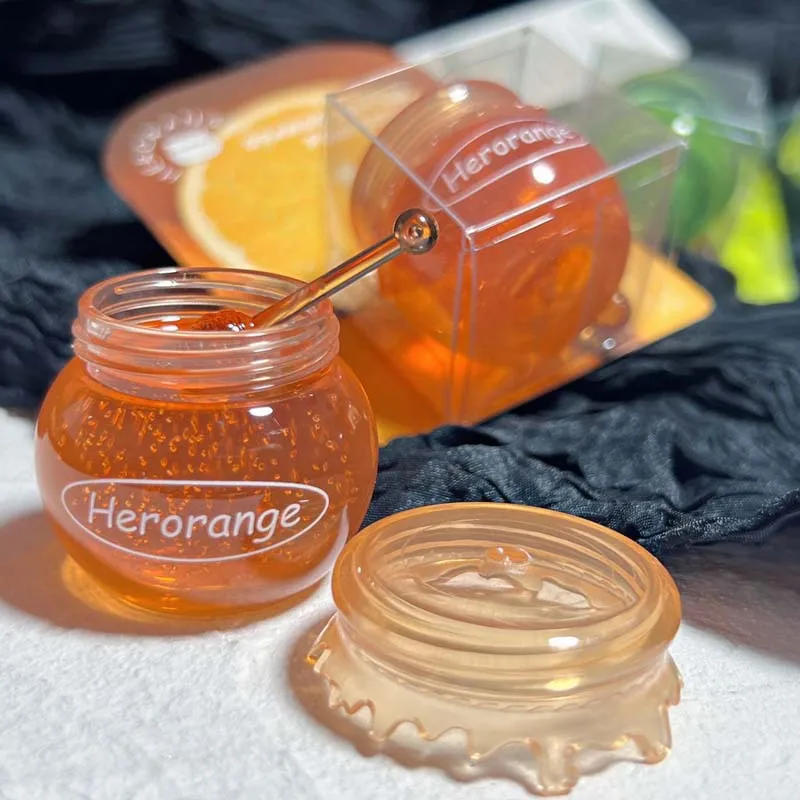 

8g honey jar lip mask can fade lip lines replenish water prevent dryness moisturize repair lips care skin care products