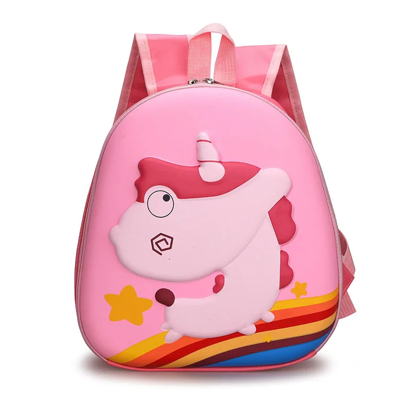 New Eggshell Student Bag Girl Boy Unicorn Dinosaur Children Backpacks In Kindergarten Schoolbags Anti Loss Lovely Baby Bag