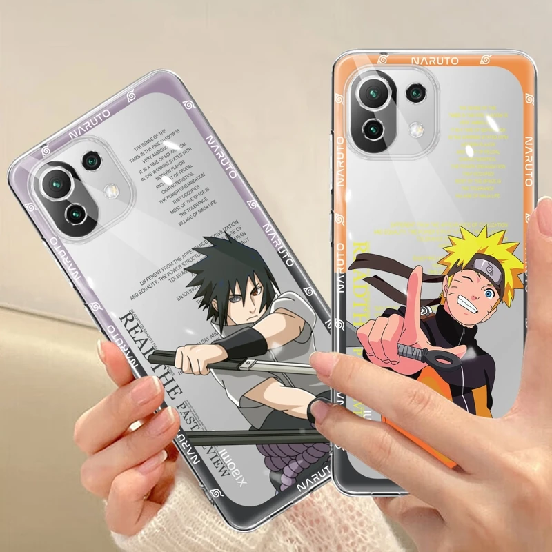 

For Xiaomi Mi 13 11T 5G M5s POCO X3 NFC M5 12T Pro 11 Lite 9T 12X POCO M3 Note 10 10T F3 Naruto Sasuke Akatsuki Case Capa