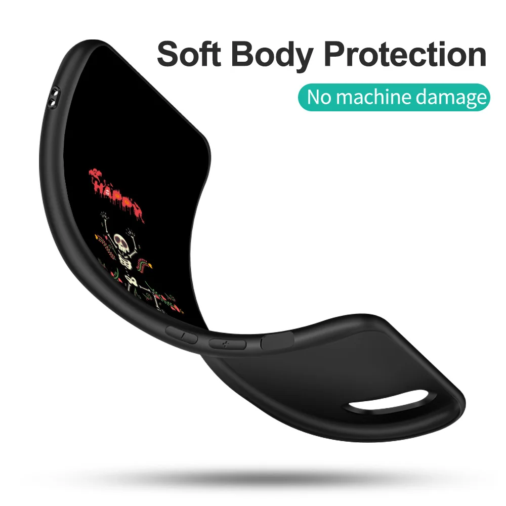 Черный чехол из ТПУ для телефона TCL 20 20L 10 lite 10L PLUS PRO 20E 20R 20SE 20XE 205 20B 20Y Happy Halloween