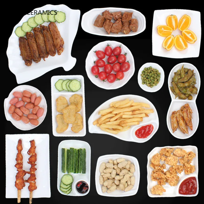 

Melamine Bowl Imitation porcelain tableware Cake dessert fruit container Soy Sauce Sushi Dishes Snack Dish Rice Bowl Tableware