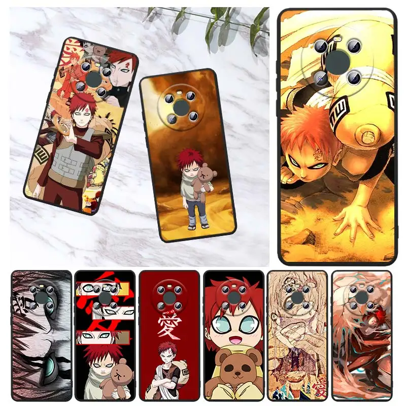 

Anime Naruto Gaara For Huawei Mate 40 30 20 X 5G RS Lite P Smart Pro Plus 2019 2020 2021 Z S Black Soft Phone Case Capa