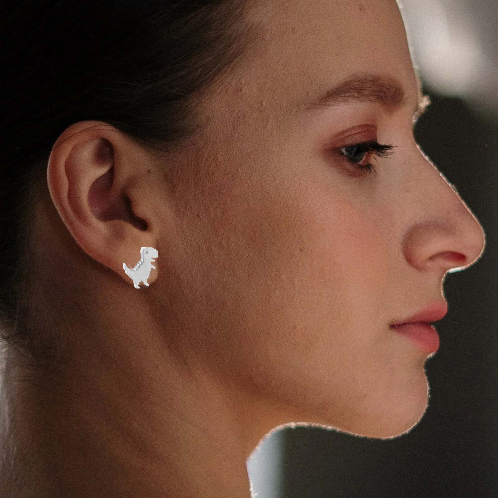 1 Pair Dinosaur Ear Studs Statement Earrings Cute Ear Jewelries for Women Girls