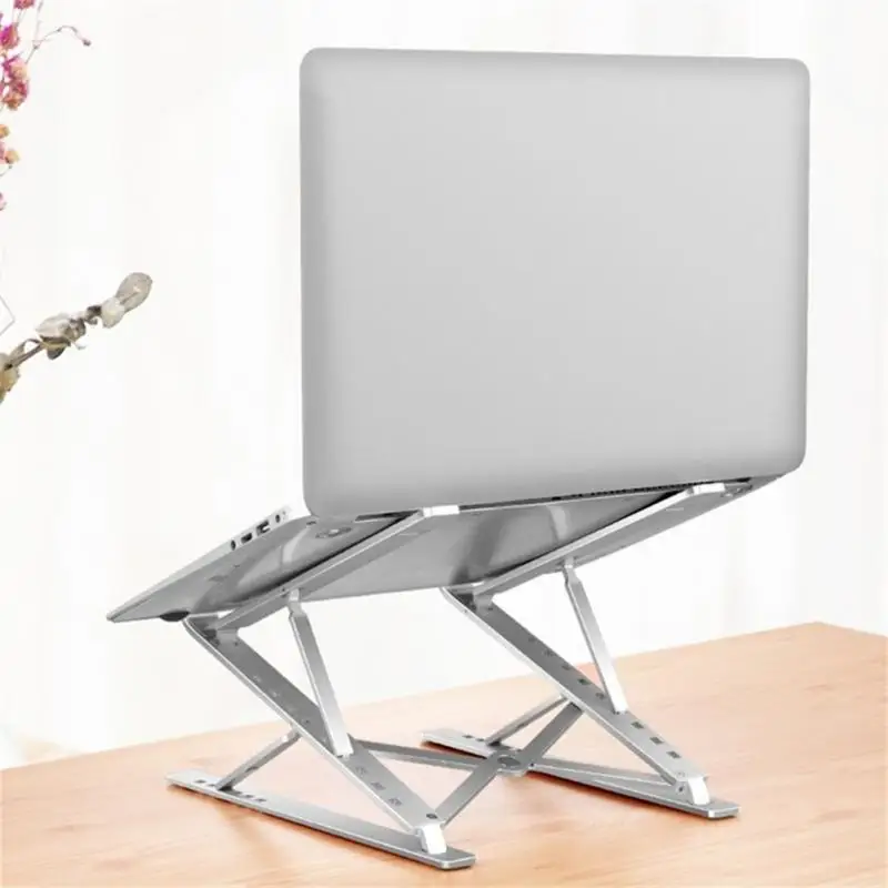 

Ergonomic Cooling Pad Computer Bracket Adjustable Notebook Stand Aluminum Alloy Adjustable Bracket Lap Top Base For Macbook