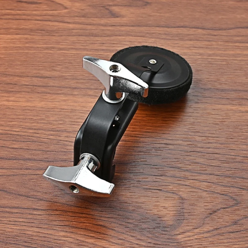 

1 Piece Muffler Drum Tone Control Sourdine Drum Damper Mute Sourdine Tone Sourdine Black Metal Felt