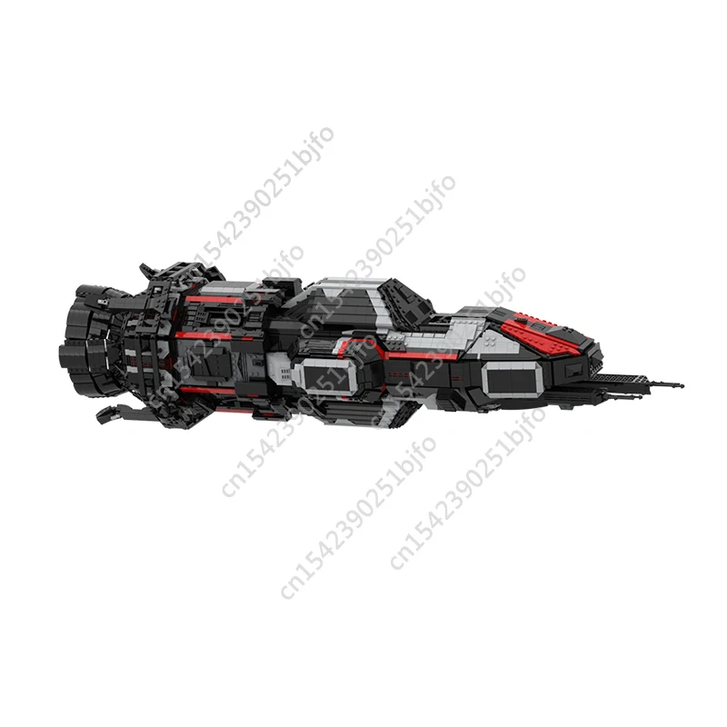 Moc MCRN Expansed Donnager Battleship Rocinante Building Blocks Model Military Classic Movie Spaceship Bricks Toy Children Gift images - 6