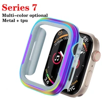 new watchs cases for apple watch case 41mm 45mm accessories metal tpu protector bumper cover iwatch series 7 smartwatch covers