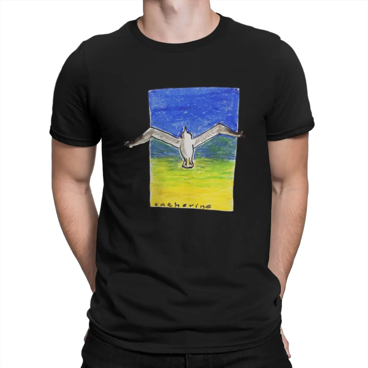 Креативная футболка Sufjan для мужчин, летающая футболка с высоким круглым воротником, базовая футболка, отличительный подарок на день рождения, одежда для улицы