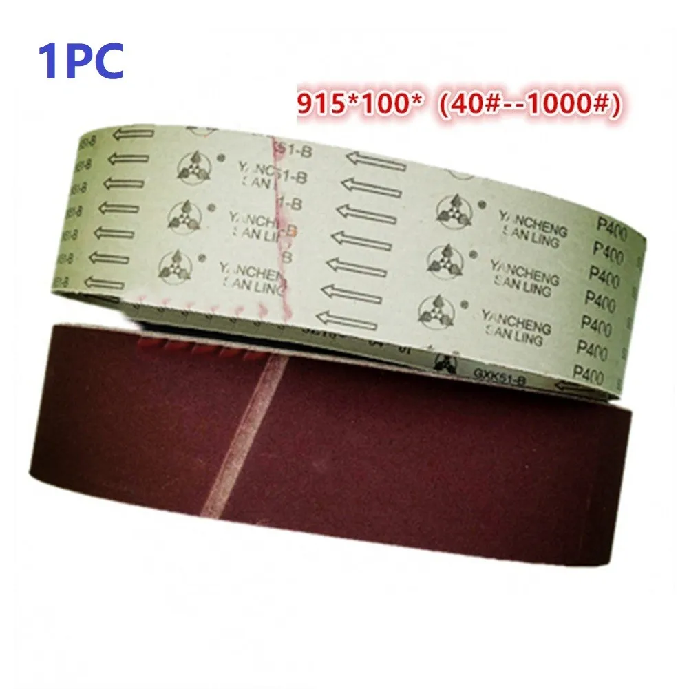 

1pc Sanding Belts 100 X 915mm DURABLE 4'' X 36'' Cloth Belt Sanders 40-1000 Grit Tools Accessories Chainsaw Sharpener Drill Tool