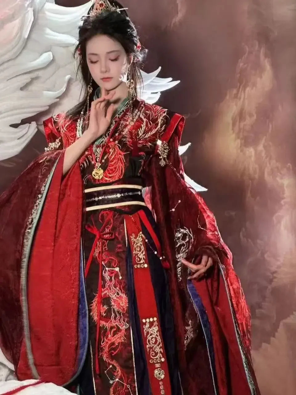 Весенне-летний осенний женский комплект костюмов императрицы Hanfu-Yunjian Shanze Han Element Immortal Style Hanfu Одежда для женщин (art.: 3920d2e8238f6) - 3920d2e8238f6