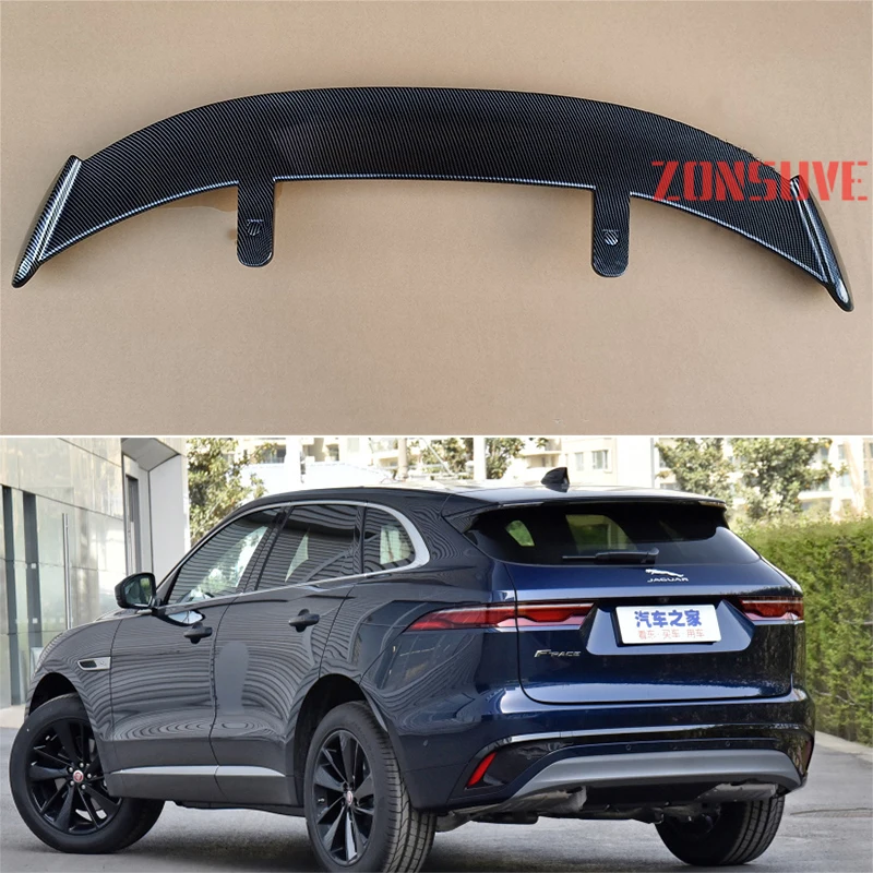 

Используется для 2021 Jaguar F-pace Спойлер ABS пластик углеродное волокно вид хэтчбек внедорожник крыша заднее крыло Корпус Комплект Аксессуары