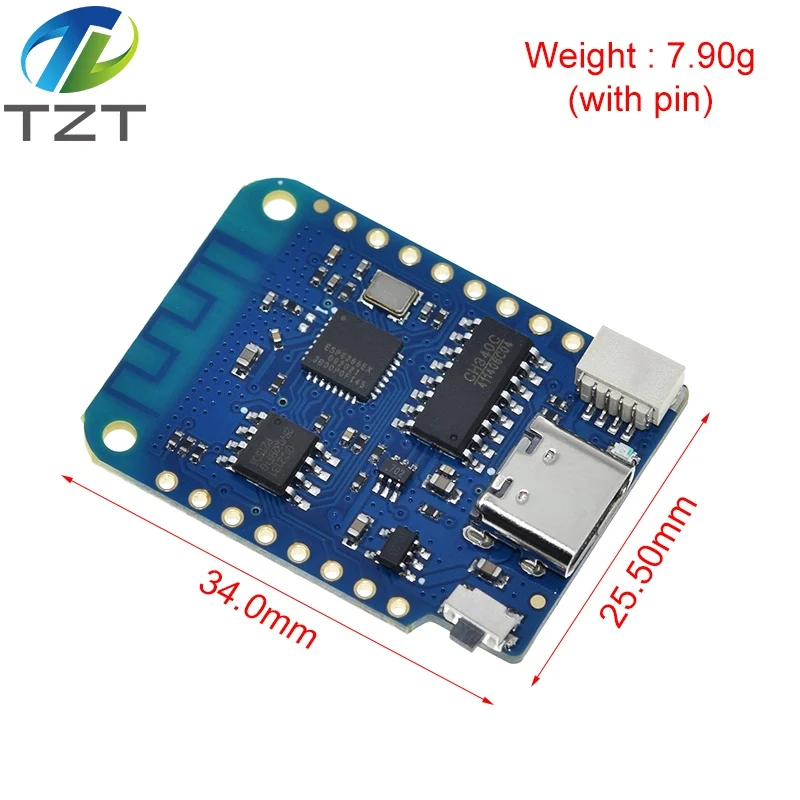 WEMOS D1 Mini V4.0.0 TYPE-C USB WIFI Интернет вещей плата на основе ESP8266 4MB MicroPython Nodemcu Arduino