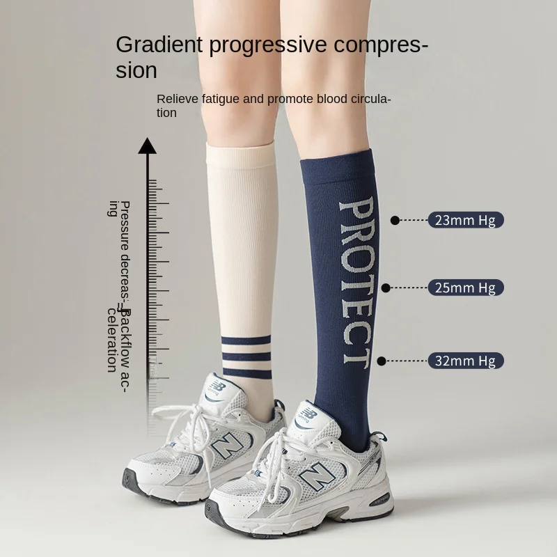 

Muscle compression socks female calf socks pressure socks professional fitness running jump rope thin leg socks summer