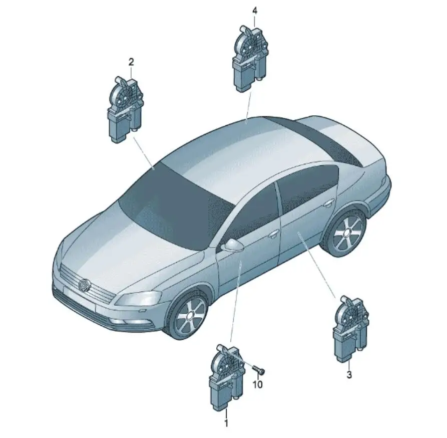 Электростеклоподъемник левый правый для Hyundai Accent 2011-2017 OEM 824500U000 824600U00082450-0U000 82460-0U000