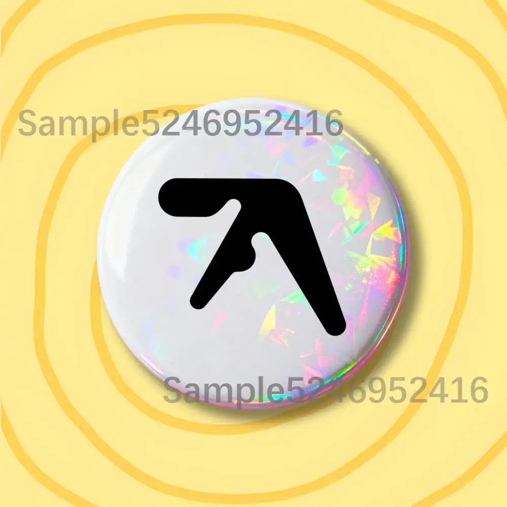 Фото Креативная круглая брошь-значок A-Aphex Twin Xtal Syro Laser, нишевый дизайн, для рюкзаков и лацканов, аксессуары №3