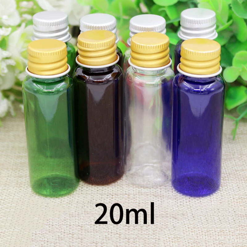 

20ml Plastic Refillable Cosmetics Water Bottle 20g Essential Oil Makeup Perfume Toners Travel Use Packaging Container Empty