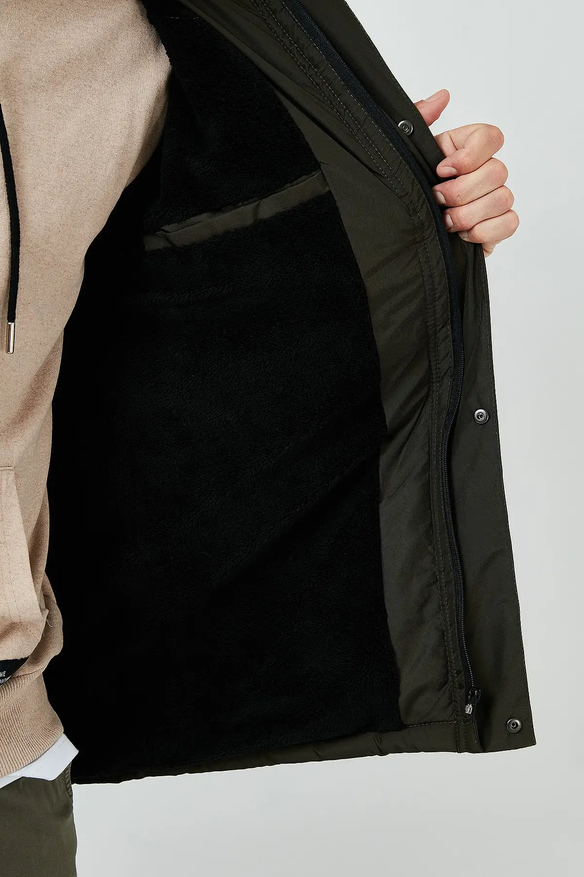 Slim Fit Hooded Pocket Coat for 5761100