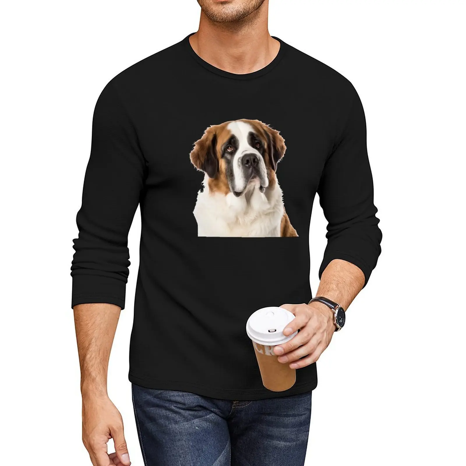 Длинная футболка Saint Bernard футболки с рисунком спортивные для фанатов мальчика