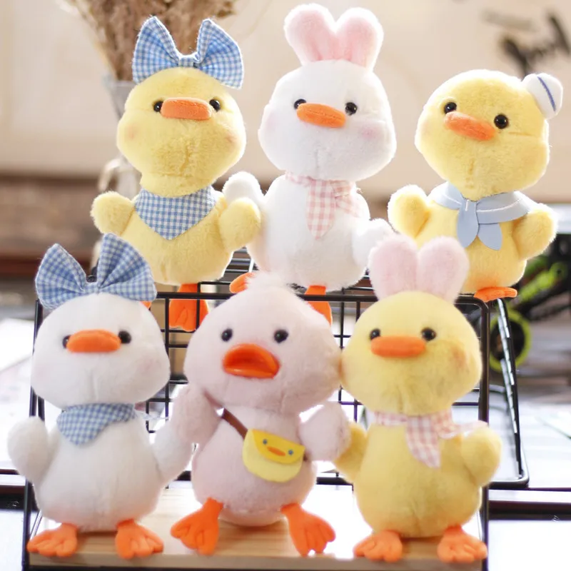 Милый кулон в виде утенка плюшевая игрушка кукла желтая утка Цыпленок сумка
