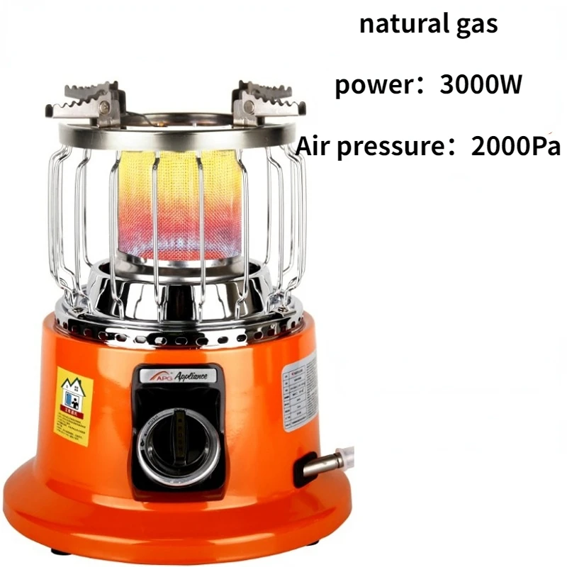 

For 2000/3000W Natural Gas Liquefied Gas Heater Camping Stove Heating Cooker for Cooking Ice Fishing Camping Hiking