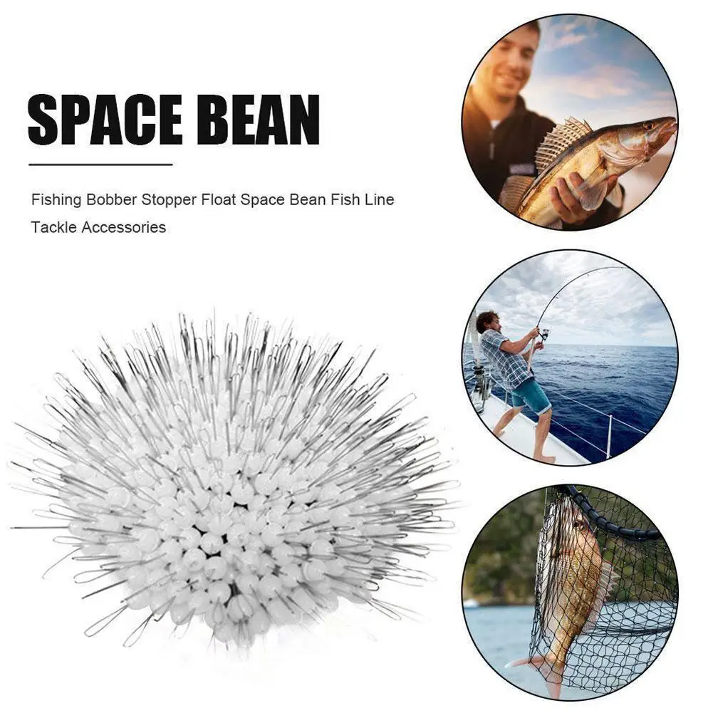 

100pcs/bag Silicone Space Bean Lure Light Glowing Float Balls Fishing Tackles Connector Fishing Line Bobber Float Accessories