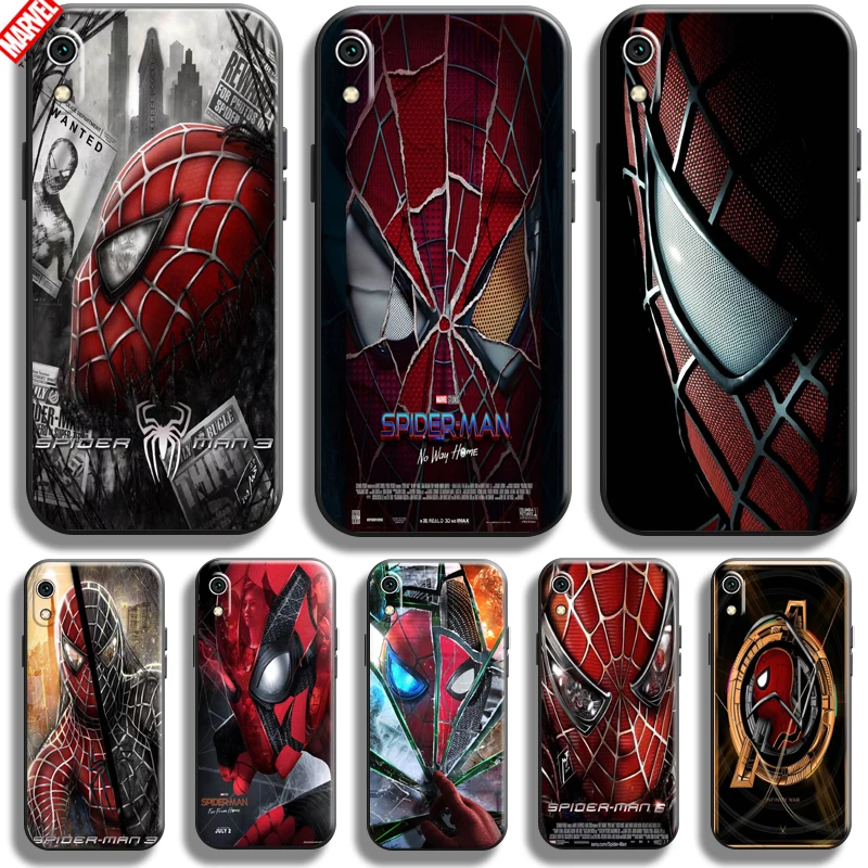 

Spiderman Marvel For Xiaomi Redmi 7A Phone Case 5.45 Inch Soft Silicon Funda Cover Black Coque Captain America Comics