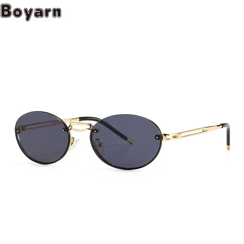 

Boyarn Oculos UV400 Shades Modern Sunglasses, Luxury Brand Design Street Photos, Ins Online Celebrity Model, Flat Top Sunglass