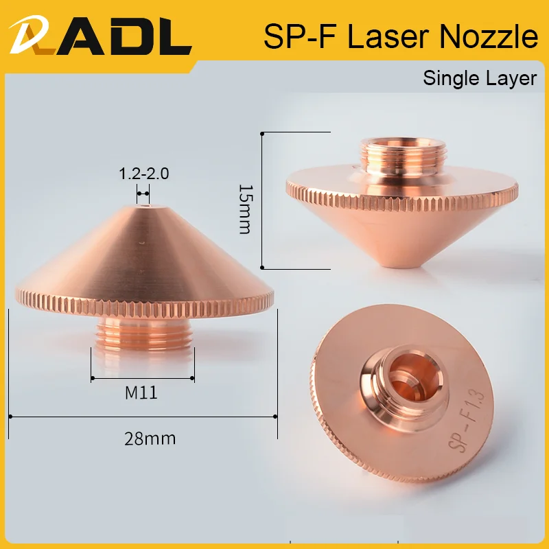 Лазерные сопла SP-S D28 M11 для Raytools Precitec WSX Hans HSG