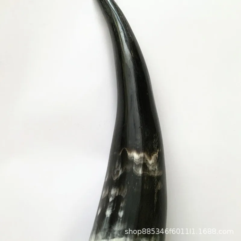 Рог для крупного рогатого скота с изображением черепа яка