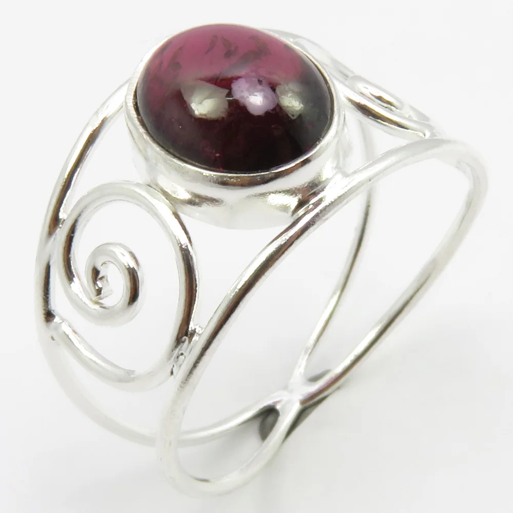 

Semi-precious Stone Ring Size 9.5 13 mm