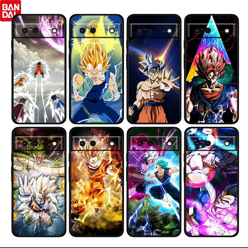 

Anime Goku Dragon Ball Z Shockproof Cover for Google Pixel 7 6 Pro 6a 5 5a 4 4a XL 5G Black Phone Case Shell Soft Fundas Coque