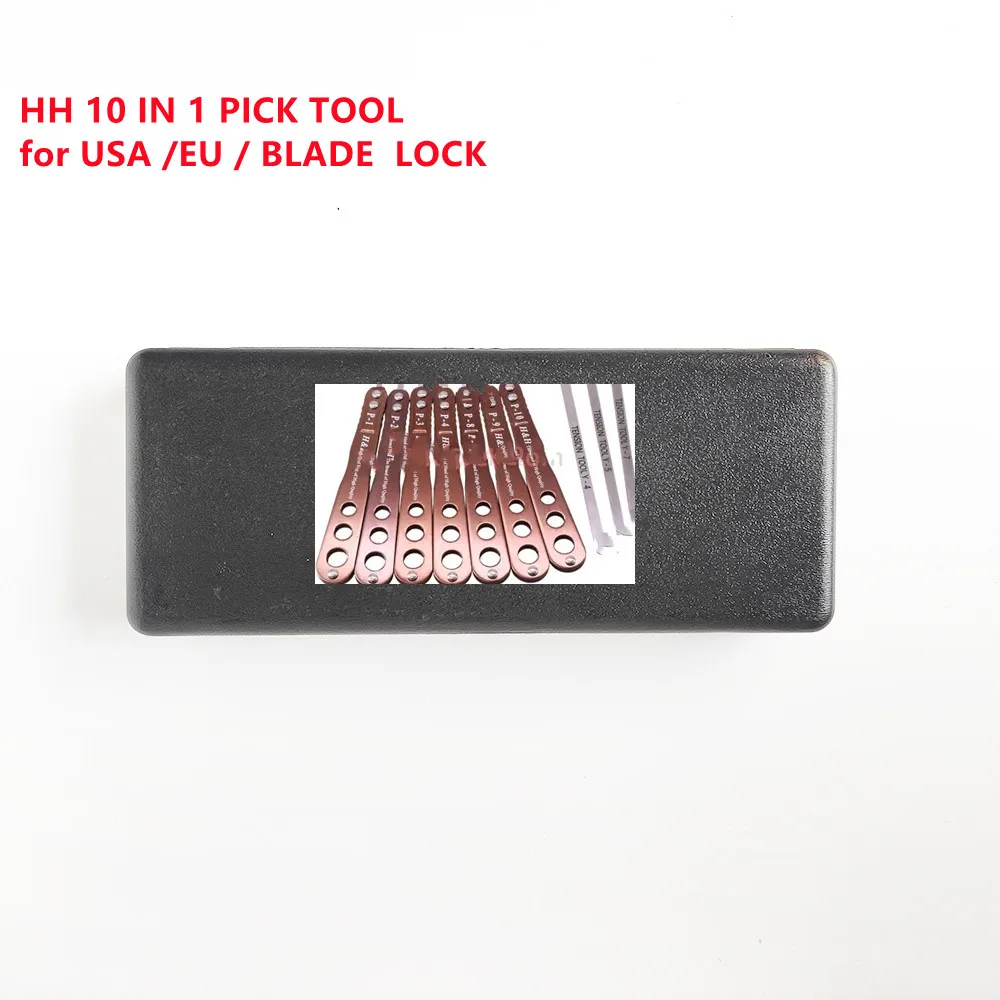 

locksmith tools china 10 in 1 pick tool for USA EU BLADE LOCK TOOL