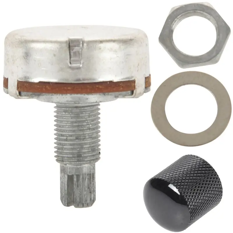 

1 шт. черная ручка регулировки громкости электрогитары и 1 шт. регулировки громкости A500K ОМ