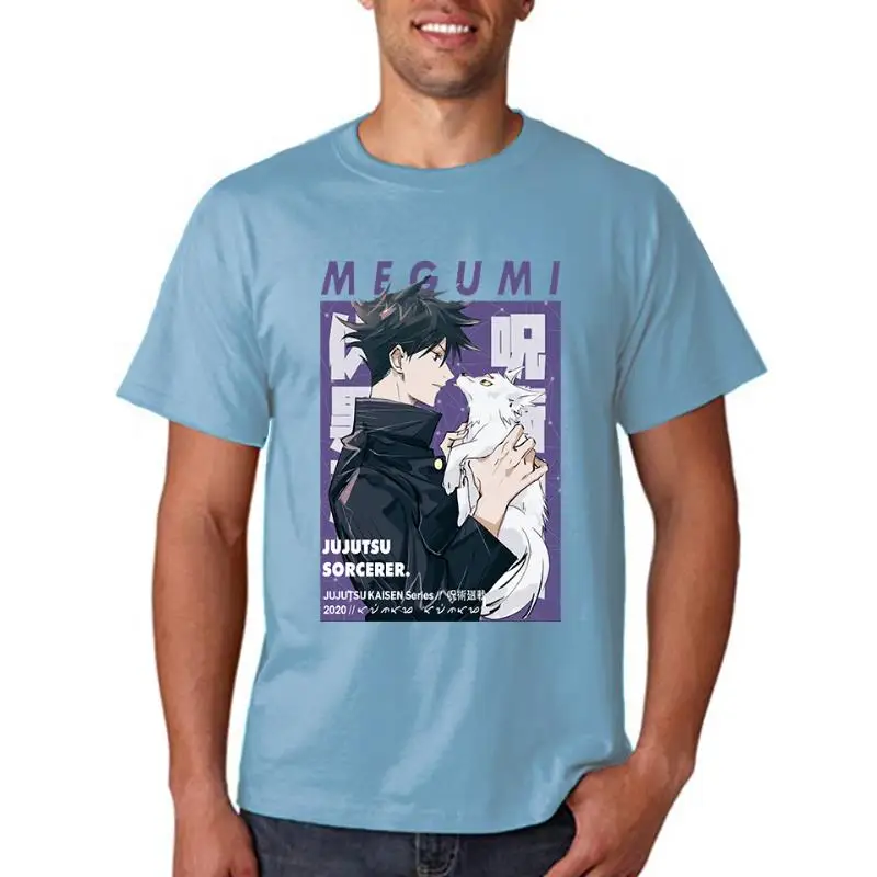 

Jujutsu Kaisen Megumi Print T Shirt Women Summer Short Sleeve Loose Harajuku T Shirts O Neck Casual Clothes Oversized Tshirt