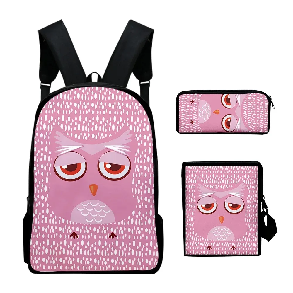 Школьные ранцы Bonito Animal с 3D-принтом Harajuku Aluno Mochila для ноутбука Inclinado Bolsa de Ombro Lápis Caso