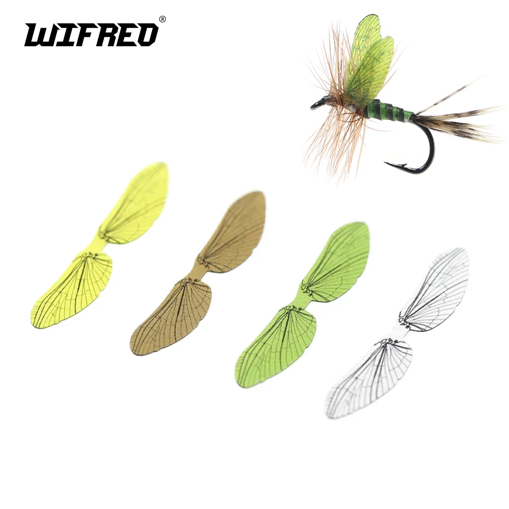 

Wifreo 2Sheets Realistic Insect Wing Pre-Cut Fly Tying Wings Mayfly Wings Fly Tying Materials For Trout Fishing Lure Dry Fly