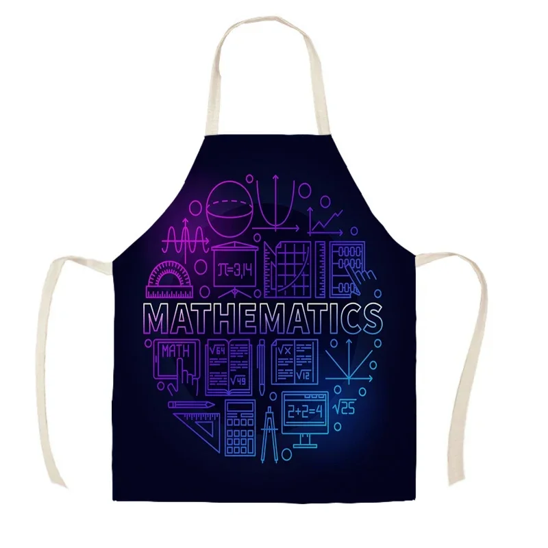 Кухонный маслостойкий фартук из нержавеющей стали с принтом математической