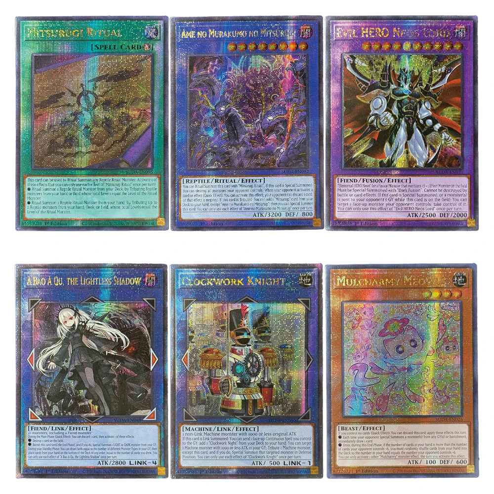 Фото YuGiOh! Карты Quarter Century Secret Rare QCScR Supreme Darkness Mulcharmy Meowls Ame no Murakumo no Mitsurugi Saint Azamina №1
