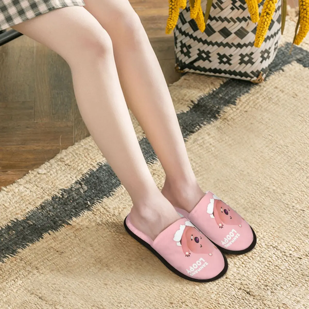 Тапочки Zanmang Loopy Cozy Scuff из пены с эффектом памяти женские Мультяшные туфли для дома