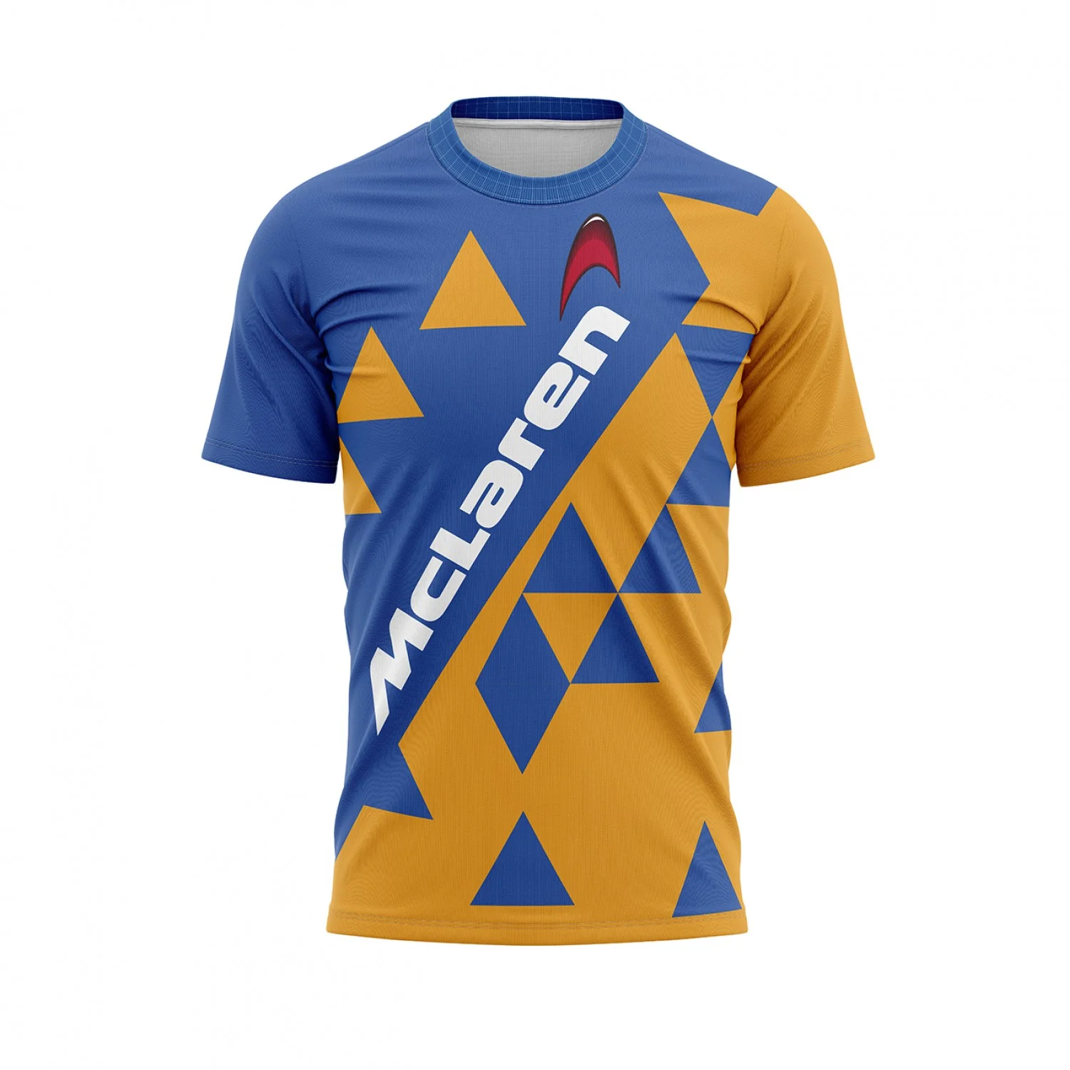 

McLaren men's crew neck tee, f1 3D printed fashion racing top, formula one cool boy to adult oversized cool