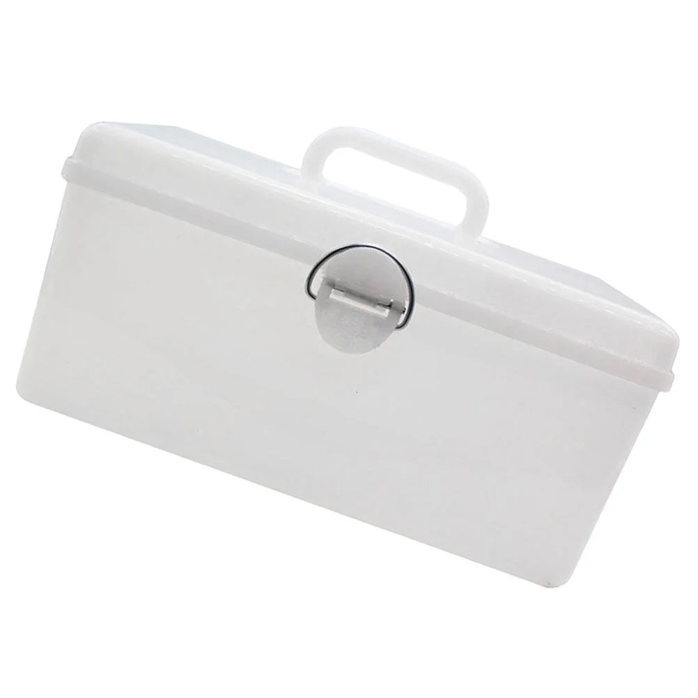 

Plastic Organizer Box Box Portable Mahjong Holder Extra Large Organizer White Case