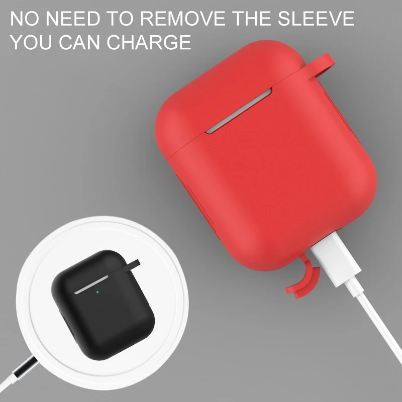 Силиконовый защитный чехол для Airpods 1 и 2