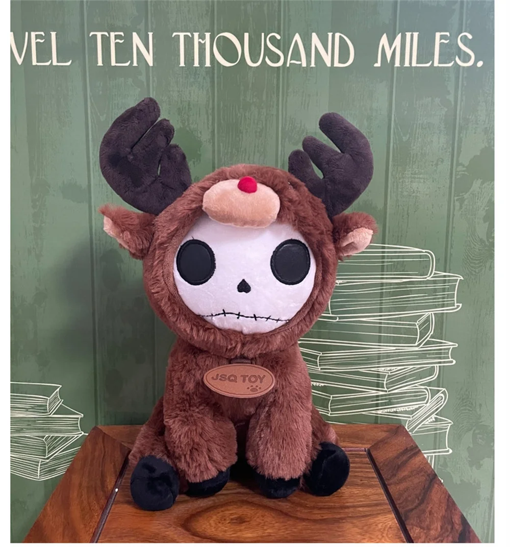 JSQ милая шляпа с оленем кукла-скелет плюшевая игрушка рождественский подарок