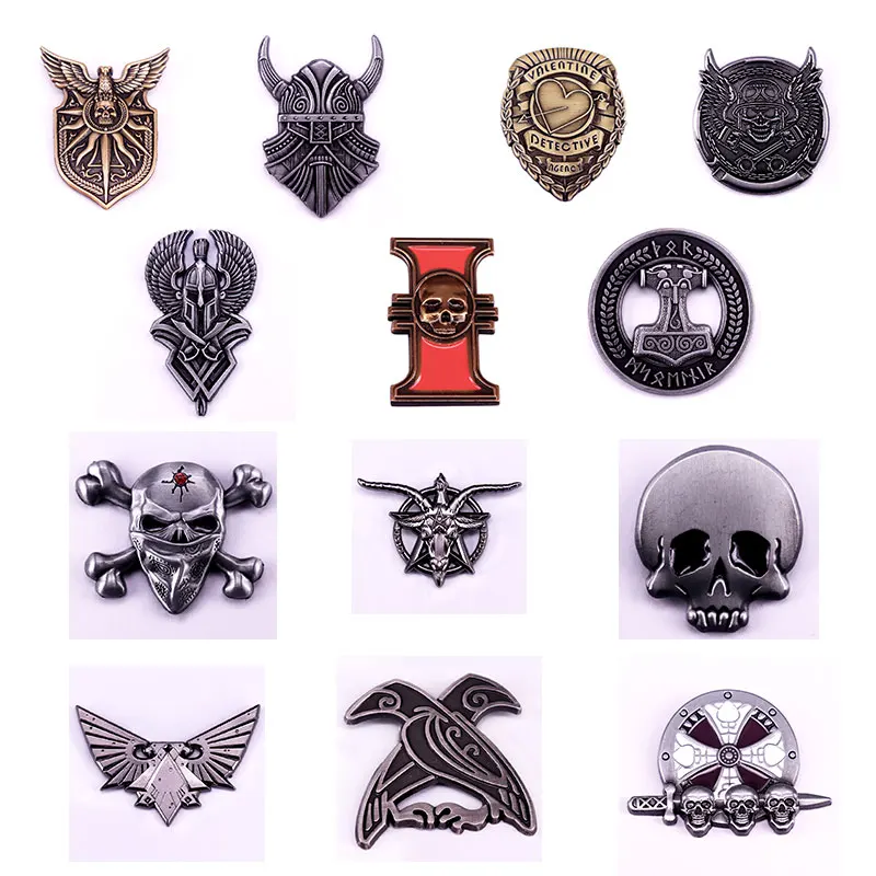 Винтажный Металлический Эмалированный значок для геймера Модный женский