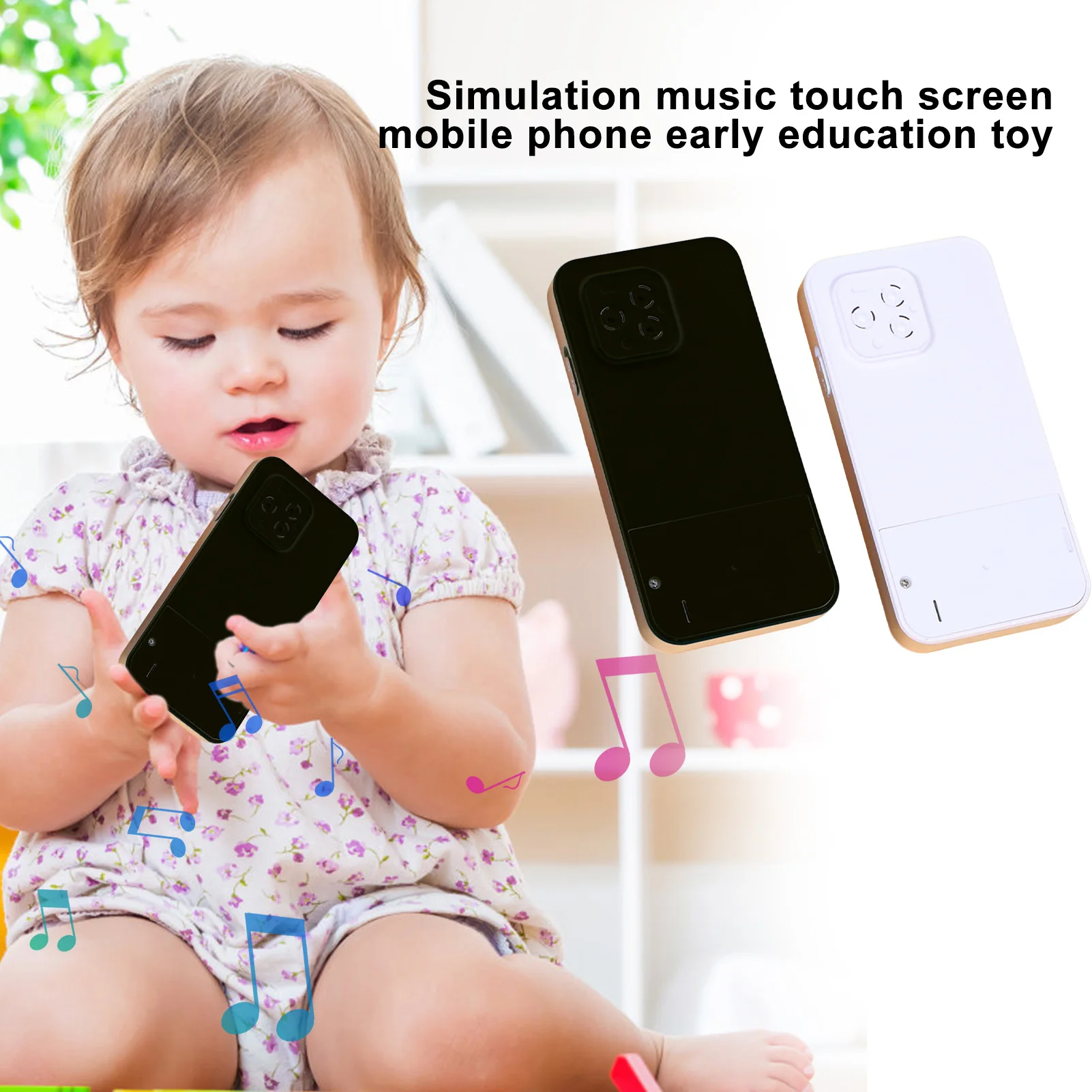 

Toy Phone Musical Toy Phone Toy For Toddlers 3-6 Educational Cell Phone Toys For 3-6 Years Toddlers Light Up Play Phone For